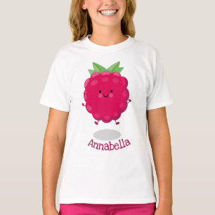 Camiseta Ilustracion de personalizado de frambuesa alegre