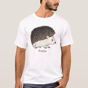 Camiseta Ilustracion de personalizado de hedgehog espinoso