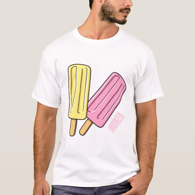 Camiseta Ilustracion de personalizado de hielo (Anverso)