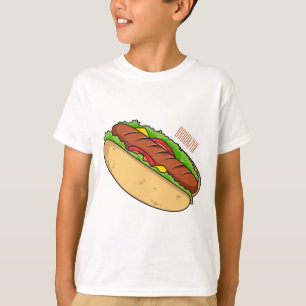 Camiseta Ilustracion de personalizado de hot dog