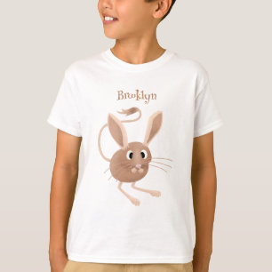 Camiseta Ilustracion de personalizado de jerboa larga y cor