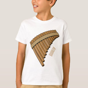 Camiseta Ilustracion de personalizado de la flauta de pan /