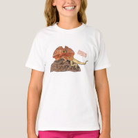 Ilustracion de personalizado de lagarto de cuello