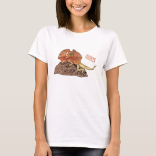 Camiseta Ilustracion de personalizado de lagarto de cuello