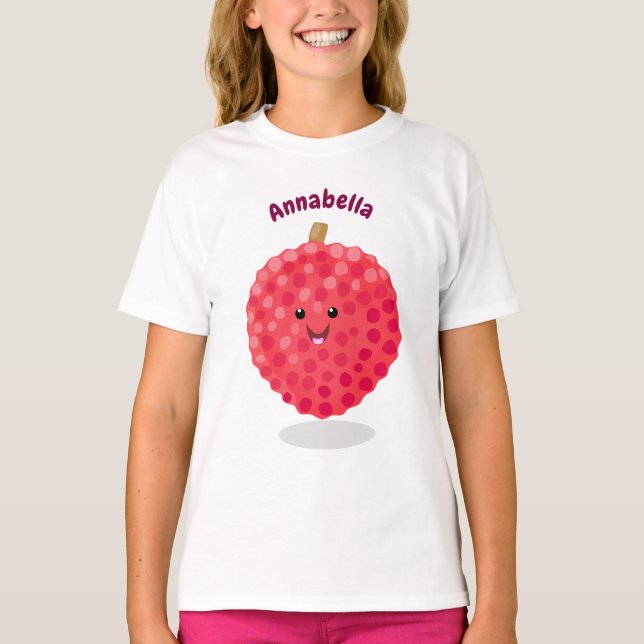 Camiseta Ilustracion de personalizado de linché rosado (Anverso)