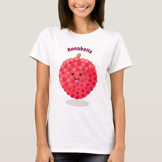 Camiseta Ilustracion de personalizado de linché rosado (Anverso)