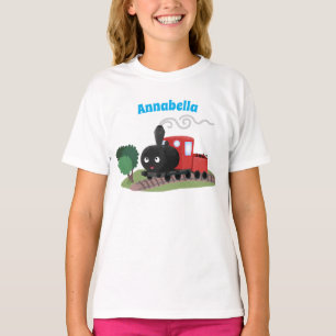 Camiseta Ilustracion de personalizado de locomotora de trac