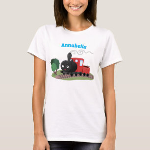 Camiseta Ilustracion de personalizado de locomotora de trac