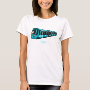 Camiseta Ilustracion de personalizado de locomotora eléctri