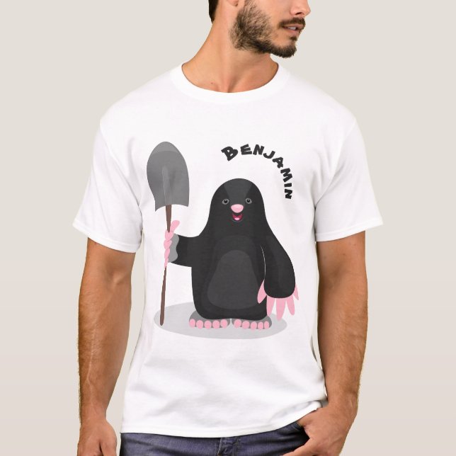 Camiseta Ilustracion de personalizado de lunar feliz (Anverso)
