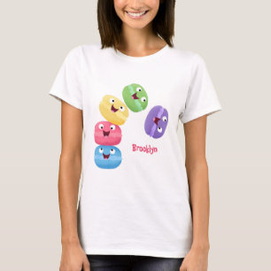 Camiseta Ilustracion de personalizado de macarons graciosos