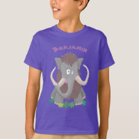 Ilustracion de personalizado de mamut bobo gracios