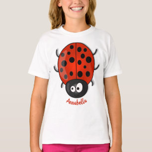 Camiseta Ilustracion de personalizado de mariquita roja fel