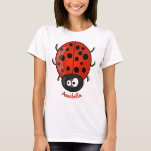 Camiseta Ilustracion de personalizado de mariquita roja fel