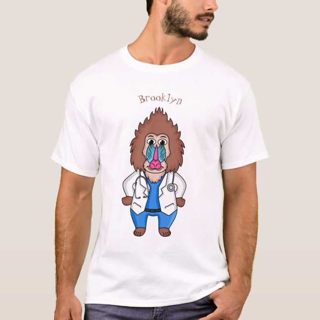 Camiseta Ilustracion de personalizado de médica de mandrile (Anverso)