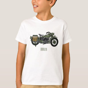 Camiseta Ilustracion de personalizado de motocicleta de cru