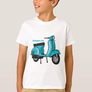 Camiseta Ilustracion de personalizado de motocicletas con c