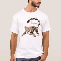 Ilustracion de personalizado de ocelot de Cute