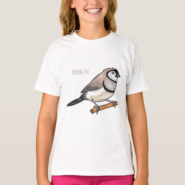 Camiseta Ilustracion de personalizado de pajarita de doble  (Anverso)