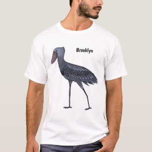 Camiseta Ilustracion de personalizado de pájaro Shoebill