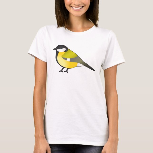 Camiseta Ilustracion de Personalizado de pájaros mayor de C (Anverso)