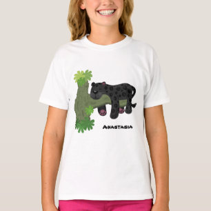 Camiseta Ilustracion de personalizado de pantera negra de j