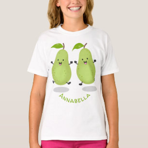 Camiseta Ilustracion de personalizado de par de pera cúpula