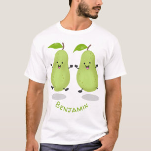 Camiseta Ilustracion de personalizado de par de pera cúpula