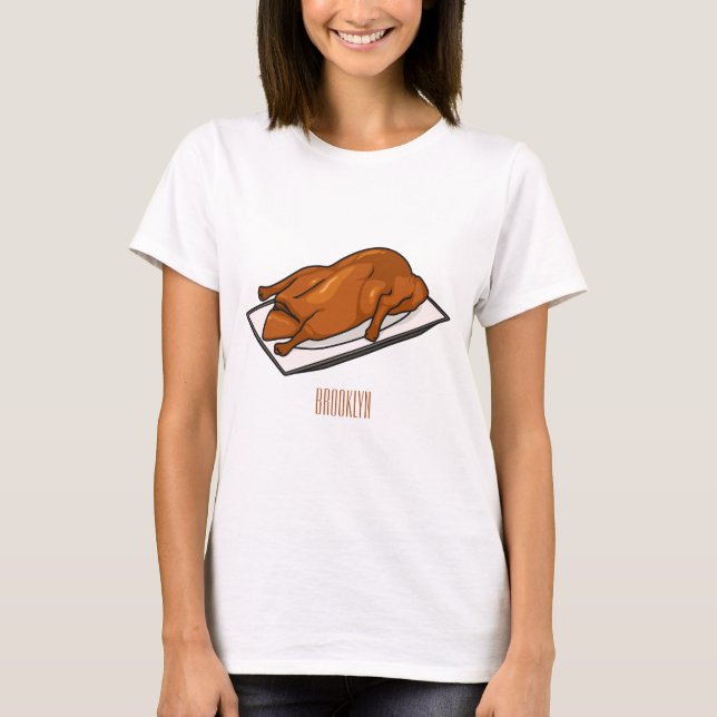 Camiseta Ilustracion de personalizado de pato de Peking (Anverso)