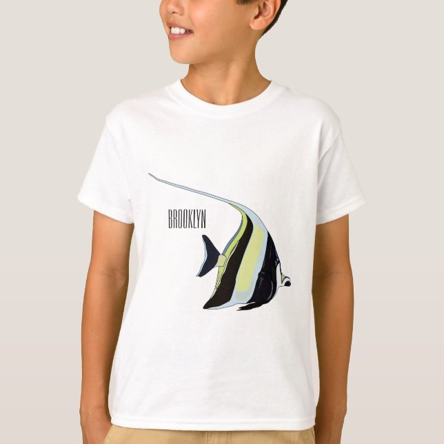 Camiseta Ilustracion de personalizado de peces moro (Anverso)