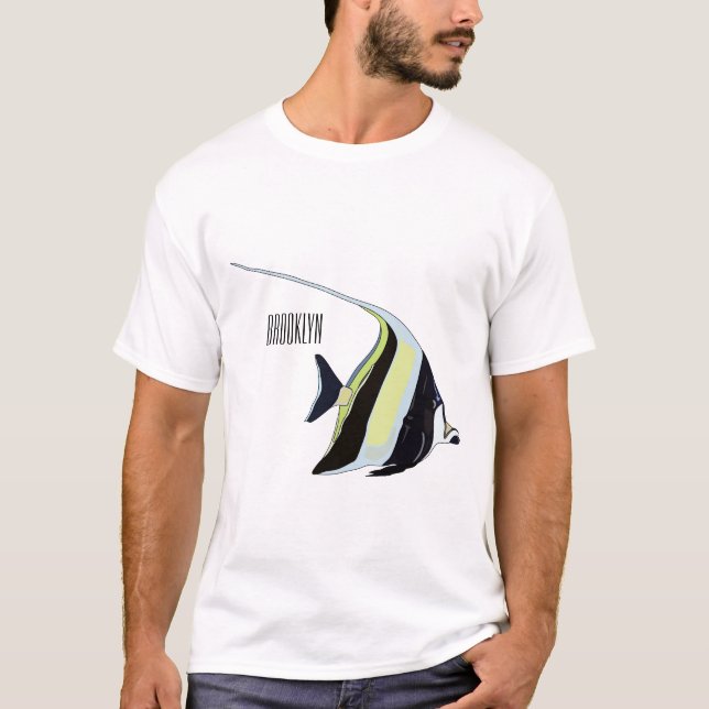 Camiseta Ilustracion de personalizado de peces moro (Anverso)