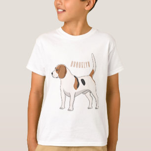 Camiseta Ilustracion de personalizado de perro Beagle