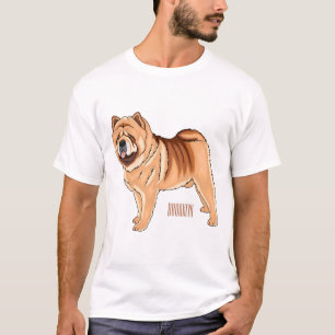 Camiseta Ilustracion de personalizado de perro Chow Chow