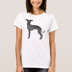 Camiseta Ilustracion de Personalizado de perro negro italia