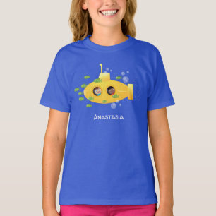 Camiseta Ilustracion de personalizado de pescado submarino