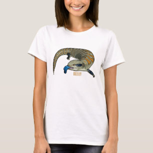 Camiseta Ilustracion de personalizado de piel de tono azul
