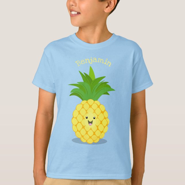 Camiseta Ilustracion de personalizado de piña cuta (Anverso)