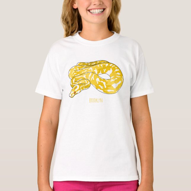 Camiseta Ilustracion de personalizado de pitón birmano (Anverso)