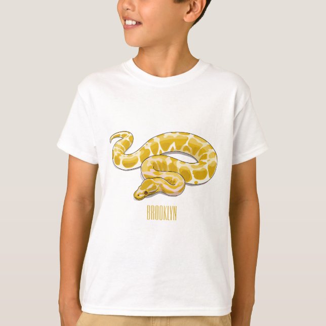 Camiseta Ilustracion de personalizado de pitón birmano (Anverso)