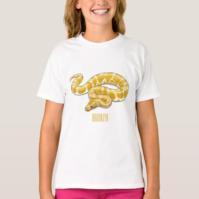 Camiseta Ilustracion de personalizado de pitón birmano (Anverso)