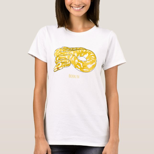 Camiseta Ilustracion de personalizado de pitón birmano (Anverso)