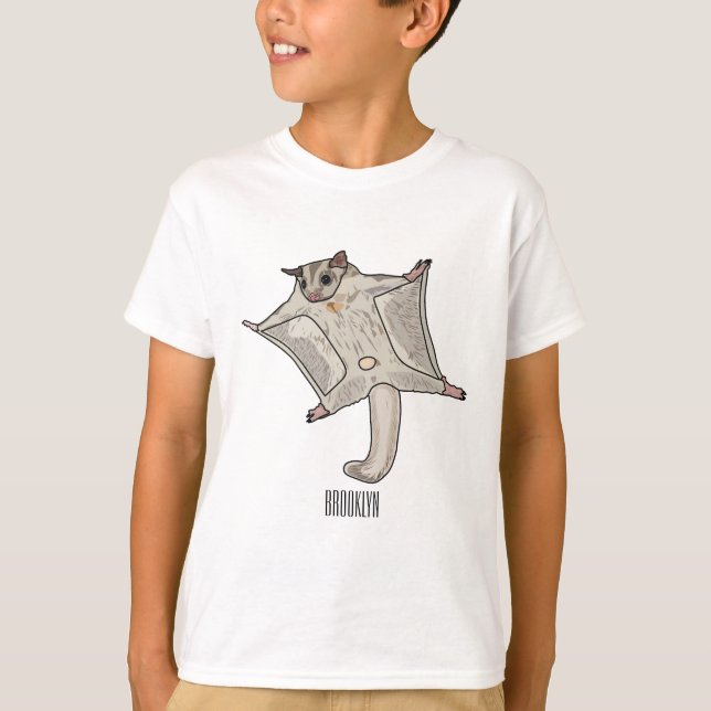 Camiseta Ilustracion de personalizado de planeador de azúca (Anverso)