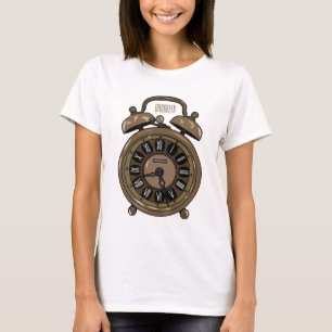 Camiseta Ilustracion de personalizado de reloj de alarma