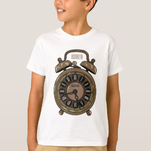 Camiseta Ilustracion de personalizado de reloj de alarma