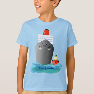 Camiseta Ilustracion de personalizado de remolcador de barc