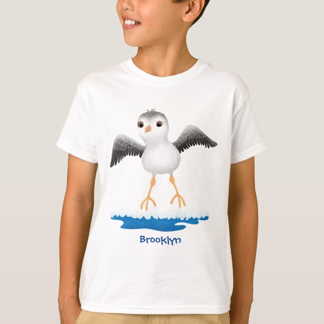 Camiseta Ilustracion de personalizado de sandpier de bebé (Anverso)