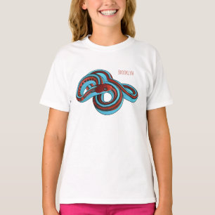Camiseta Ilustracion de personalizado de serpiente de San F
