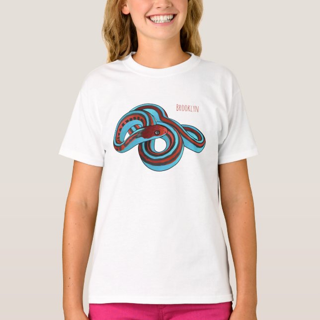 Camiseta Ilustracion de personalizado de serpiente de San F (Anverso)