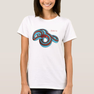Camiseta Ilustracion de personalizado de serpiente de San F