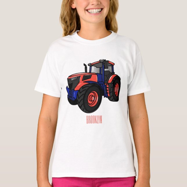 Camiseta Ilustracion de personalizado de tractores (Anverso)